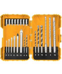 Set 22 Mechas y Puntas Vidrio Concreto SDS Plus