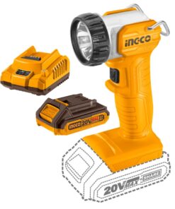 Linterna Inalámbrica 270 Lumens + Batería 2AH + Cargador Rápido