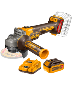 Amoladora / Esmeril / Galletero Angular Inalámbrico 4 ½” + Batería 4AH + Cargador Rápido