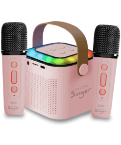 Parlante Karaoke con 2 Micrófonos Inalámbricos