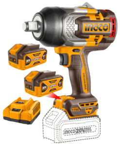 Llave de Impacto Inalámbrica 1750NM + 2 Baterías 8AH + Cargador